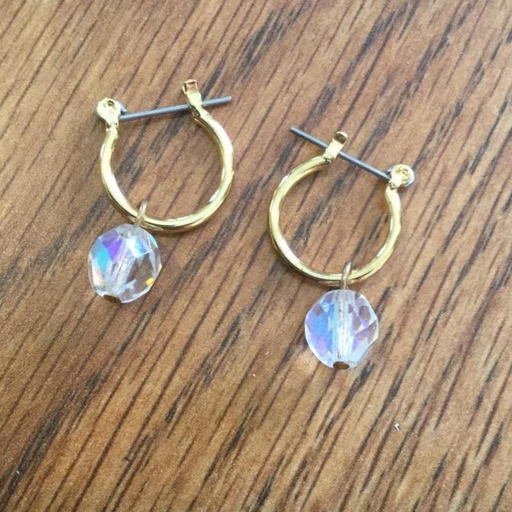 Crystal dangle earrings